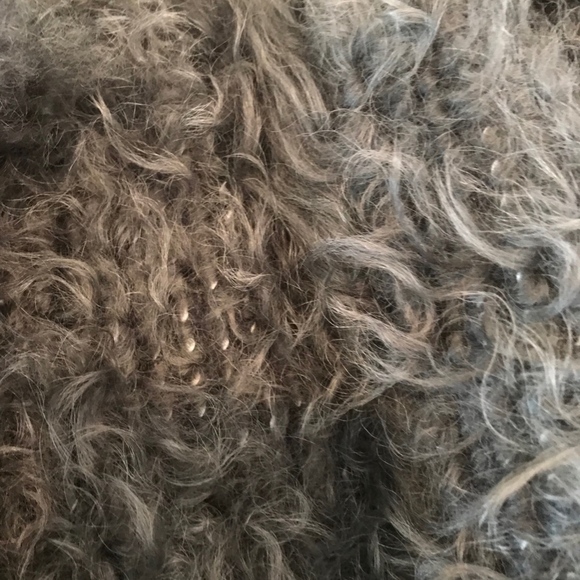 YVES SALOMON MONGOLIAN LAMBS FUR COAT - Picture 6 of 8